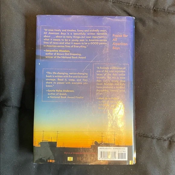 All American Boys Hardcover Book - Picture 3 of 3